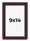 Photo Size Shadow Box 1.5" Depth Brown Picture Frame - UV Acrylic, Backing, Hanging Hardware